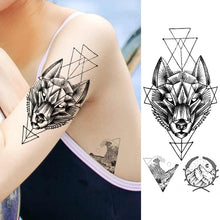 Load image into Gallery viewer, Black Weapon Gun AK47 Tattoo Stickers Women Arm Art Lovers Cool Temporary Tattoo BATTLEGROUNDS PUBG M416 Fake Tatoos Arms Men