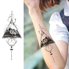 Load image into Gallery viewer, Black Weapon Gun AK47 Tattoo Stickers Women Arm Art Lovers Cool Temporary Tattoo BATTLEGROUNDS PUBG M416 Fake Tatoos Arms Men