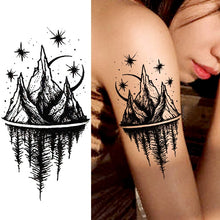 Load image into Gallery viewer, Black Weapon Gun AK47 Tattoo Stickers Women Arm Art Lovers Cool Temporary Tattoo BATTLEGROUNDS PUBG M416 Fake Tatoos Arms Men