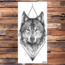 Load image into Gallery viewer, Black Weapon Gun AK47 Tattoo Stickers Women Arm Art Lovers Cool Temporary Tattoo BATTLEGROUNDS PUBG M416 Fake Tatoos Arms Men