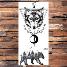 Load image into Gallery viewer, Black Weapon Gun AK47 Tattoo Stickers Women Arm Art Lovers Cool Temporary Tattoo BATTLEGROUNDS PUBG M416 Fake Tatoos Arms Men