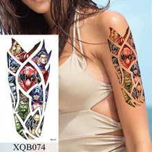 Load image into Gallery viewer, Waterproof Temporary Tattoo Sticker Flower Rose Flash Tattoos Lalash Tattoos Snake Lion Body Art Arm Fake Sleeve Tatoo Women
