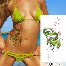 Load image into Gallery viewer, Waterproof Temporary Tattoo Sticker Flower Rose Flash Tattoos Lalash Tattoos Snake Lion Body Art Arm Fake Sleeve Tatoo Women