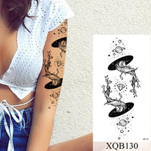Load image into Gallery viewer, Waterproof Temporary Tattoo Sticker Flower Rose Flash Tattoos Lalash Tattoos Snake Lion Body Art Arm Fake Sleeve Tatoo Women